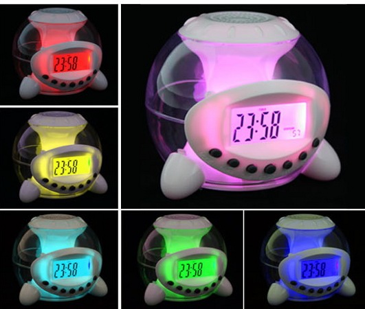 Светещ часовник с природни звуци